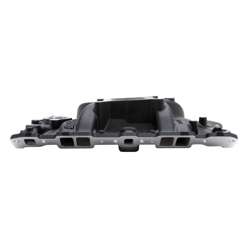 Edelbrock 27033 Intake Manifold Performer EPS SBC with Oil Fill Tube and Breather Black