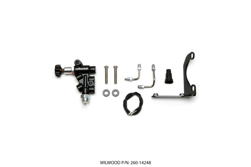 Wilwood Tandem Remote Master Cylinder Mounting Bracket L/H Kit w/ Prop Valve - #260-14248