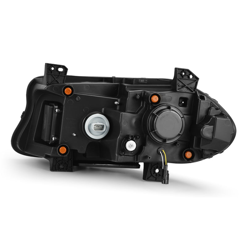 AlphaRex 880579 15-23 Dodge Charger LUXX LED Projector Headlights Alpha-Black w/Activation Light & Sequential.Signal / Switchback DRL
