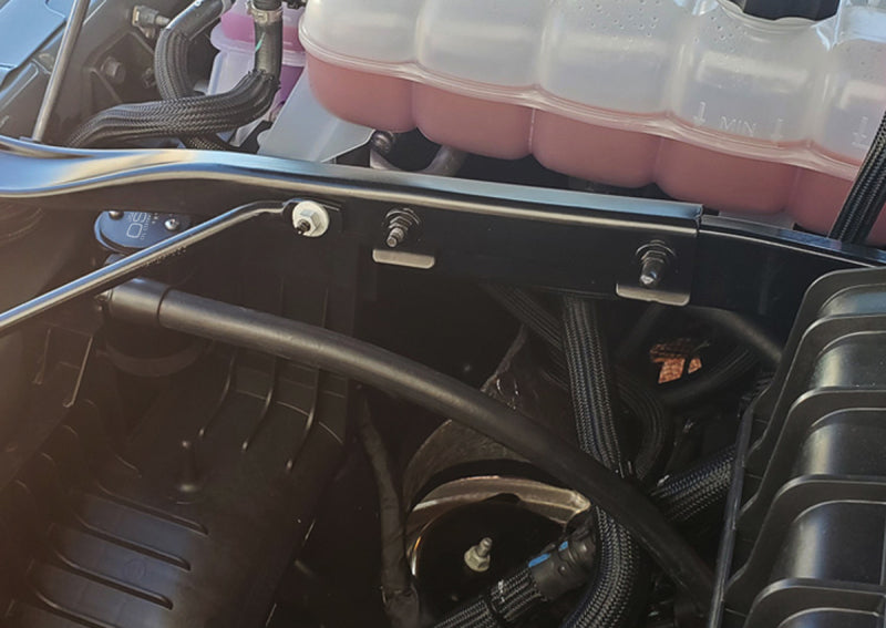 J&L 2021-2024 Ram TRX 6.2L Supercharged Passenger Side Oil Separator 3.0 - Black Anodized - #3071P-B