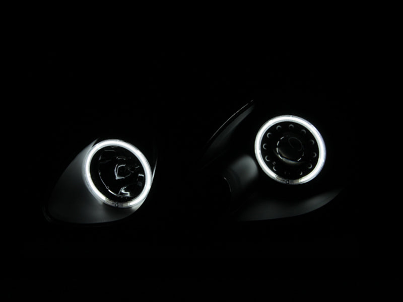 ANZO 1998-2005 Lexus Gs300 Projector Headlights with Halo Black