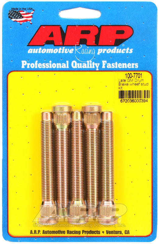 ARP 100-7701 for Late Model GM Drum Brake Wheel Stud Kit