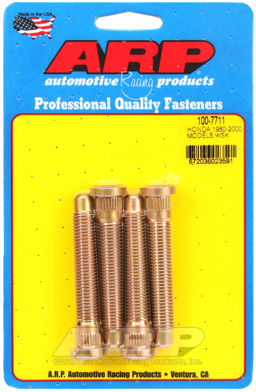 ARP 100-7711 for 80-00 Honda M12x2.85in 4 Wheel Stud Kit