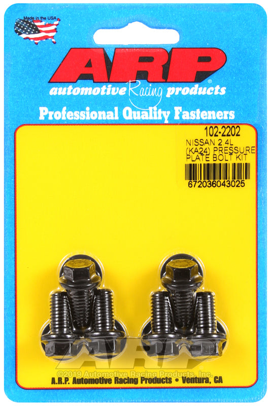 ARP 102-2202 for Nissan 2.4L KA24 Pressure Plate Bolt Kit