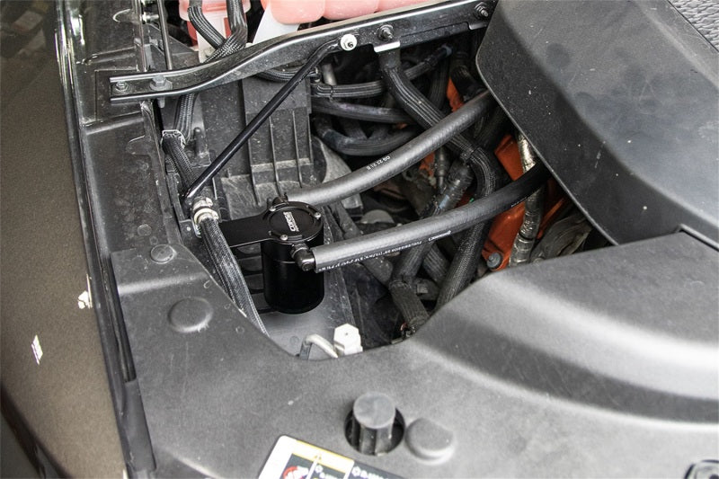 Corsa 2021-2024 Dodge Ram TRX Crew Cab Aluminum Oil Catch Can with Mounting Bracket
