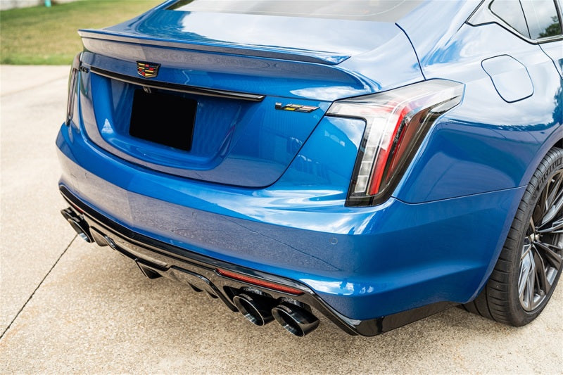Corsa 22-26 Caddy CT5-V Blackwing 3in Axle-Back - Act. Exh. - Dual Rear Exit - Twin 4.5in Tips - Blk