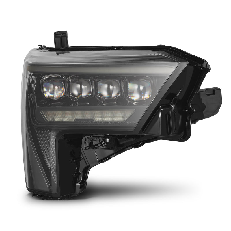 AlphaRex 880861 22-23 Toyota Tundra NOVA-Series Headlights Alpha-Black w/White DRL - Req 810029 OR 810030