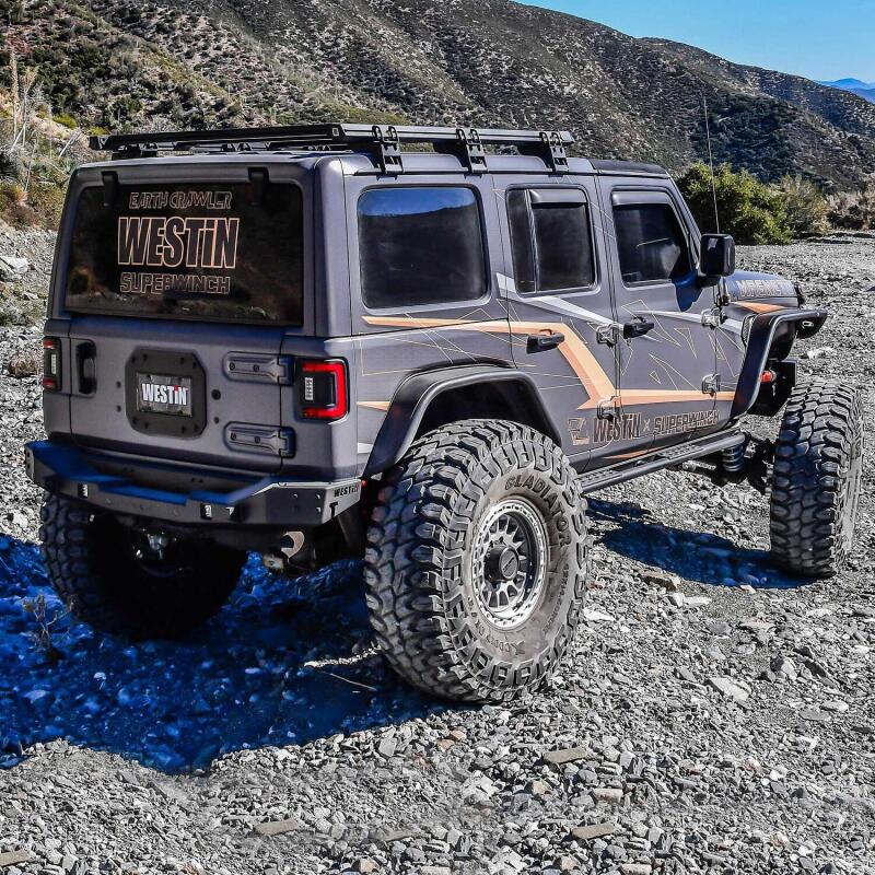 Westin 59-761205 Spare Tire Carrier Cover Plate for 2018-2026 Wrangler JL Textured Black