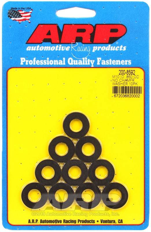 ARP 200-8592 M10 ID .850in OD Chamfer Washers (10 pack)