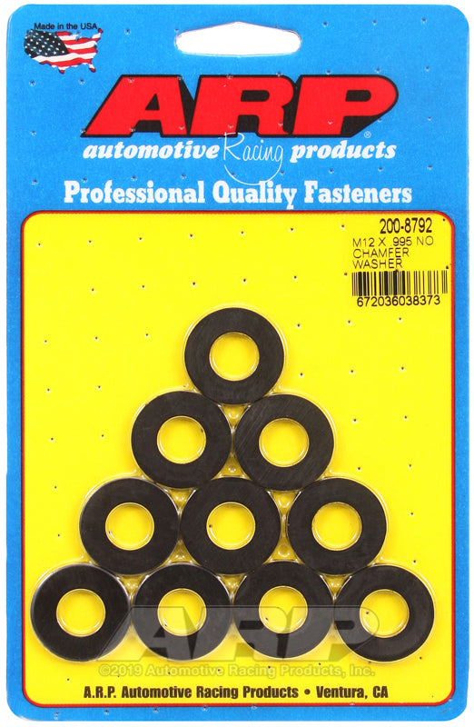 ARP 200-8792 M12 ID .995in OD Black Washers (10 pack)
