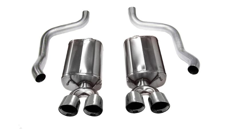 Corsa 1997-2004 Chevrolet Corvette C5 Z06 5.7L V8 Polished Xtreme Axle-Back Exhaust - 4.0 in Twin Tips