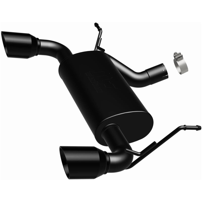 MagnaFlow 15160 07-18 Jeep Wrangler JK 3.8/3.6L Dual Split Rear Exit Black Axle-Back Exhaust - #15160