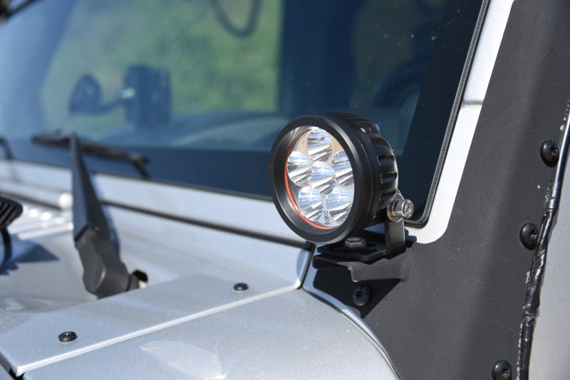 DV8 Offroad 3.5in Round 16W Driving Light Spot 3W LED - Black - #R3.5E16W3W