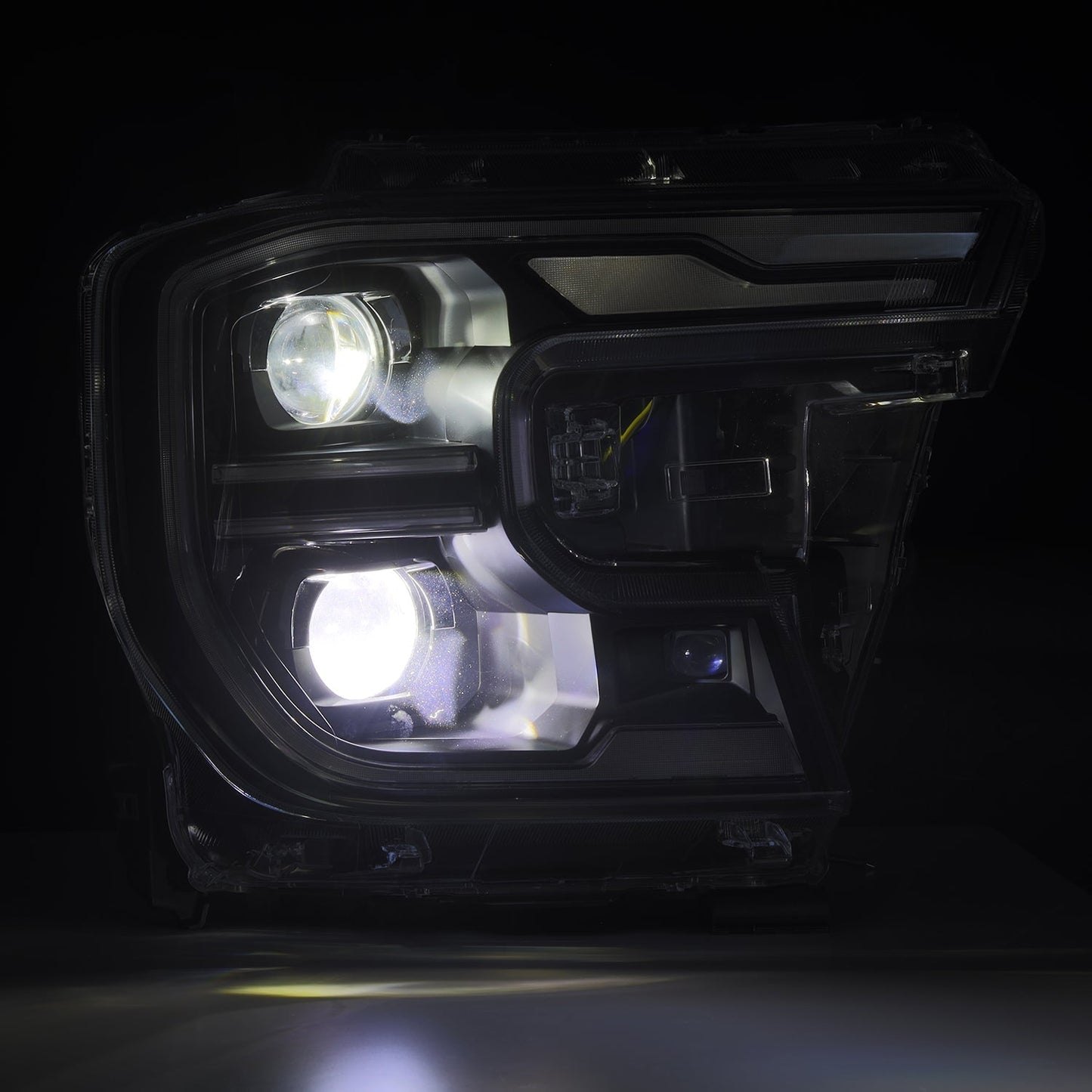 AlphaRex 880903 24-26 Ford Ranger LUXX LED Projector Headlights Black w/Activation Light/Sequential Signal/Switchback