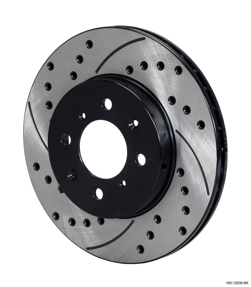 Wilwood Rotor-.68in Offset-SRP-BLK-Drill-RH 10.32 x .83 - 4 x 3.93 - #160-12838-BK