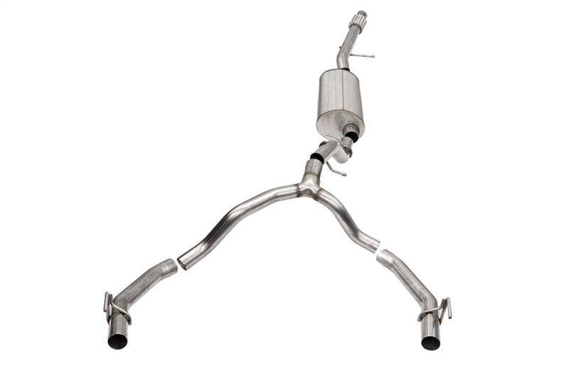 Corsa 2021-2027 Cadillac Escalade ESV 6.2L Dual Rear 3.5/2.75in Sport Cat-Back Uses Factory Bezels