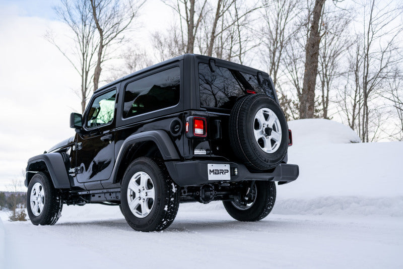 MBRP S5533AL Cat-Back Exhaust System - 2018-2026 Jeep Wrangler JL 2-Door/4-Door 2.0L / 3.6L (Race) | Aluminized