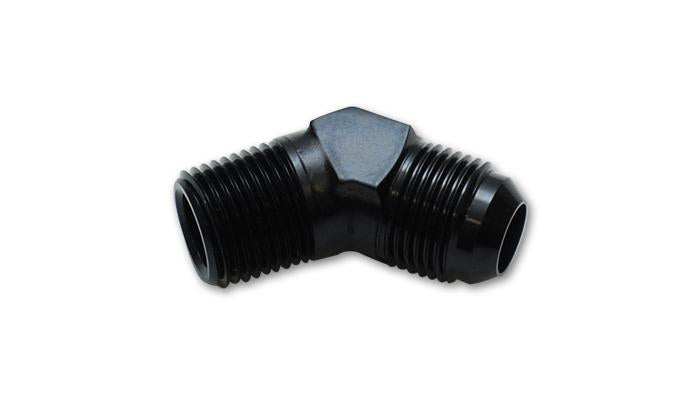Vibrant -6AN Female to -6AN Male 45 Degree Swivel Adapter Fitting