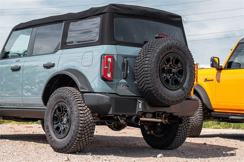 Corsa 21-26 Ford Bronco 2.3L 4-Door 2.75in Cat-Back Dual Rear Exhaust with 4in Straight-Cut Black Tips