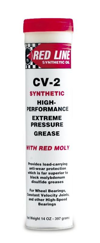 Red Line 80402-6 CV-2 Grease w/Moly - 14oz. Tube (6 Pack)