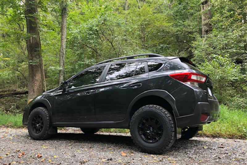 Rally Armor UR Mud Flaps - 2018-2023 Subaru Crosstrek - Black/Red Logo - #MF46-LTUR-BLK/RD