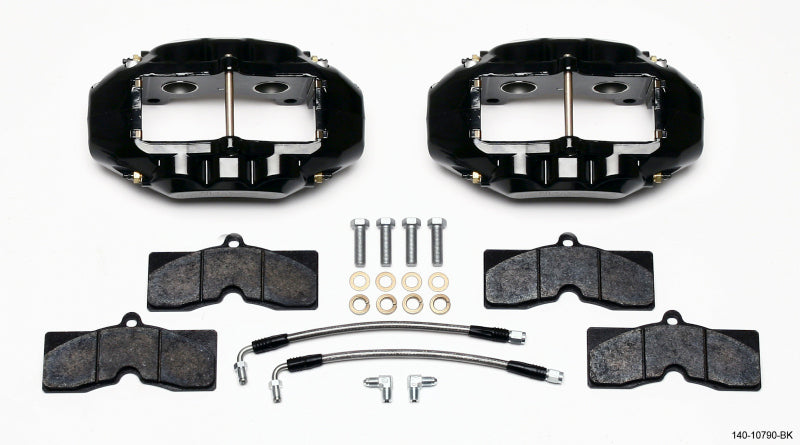 Wilwood D8-4 Rear Caliper Kit Black Corvette C2 / C3 65-82 - #140-10790-BK