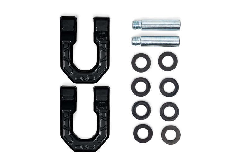 DV8 Offroad Elite Series D-Ring Shackles - Pair (Black) - #UNSK-01BL