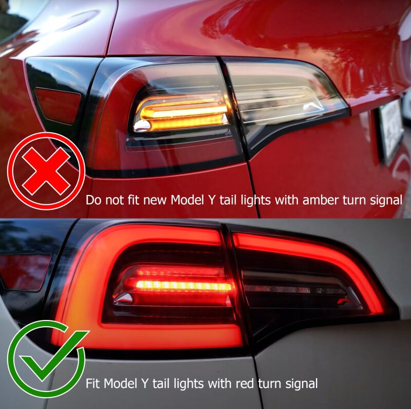 AlphaRex 601020 17-22 Tesla Model 3 PRO-Series LED Tail Lights Red Smoke w/Sequential Signal