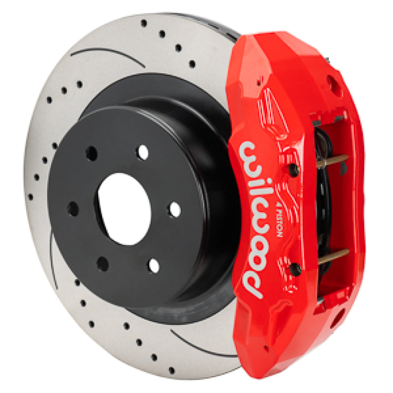 Wilwood 99-18 Chevy Silverado/GMC Sierra 16x1.25 D&S Rotor TX4R 4 Piston Rear Brake Kit - Red - #140-16861-DR