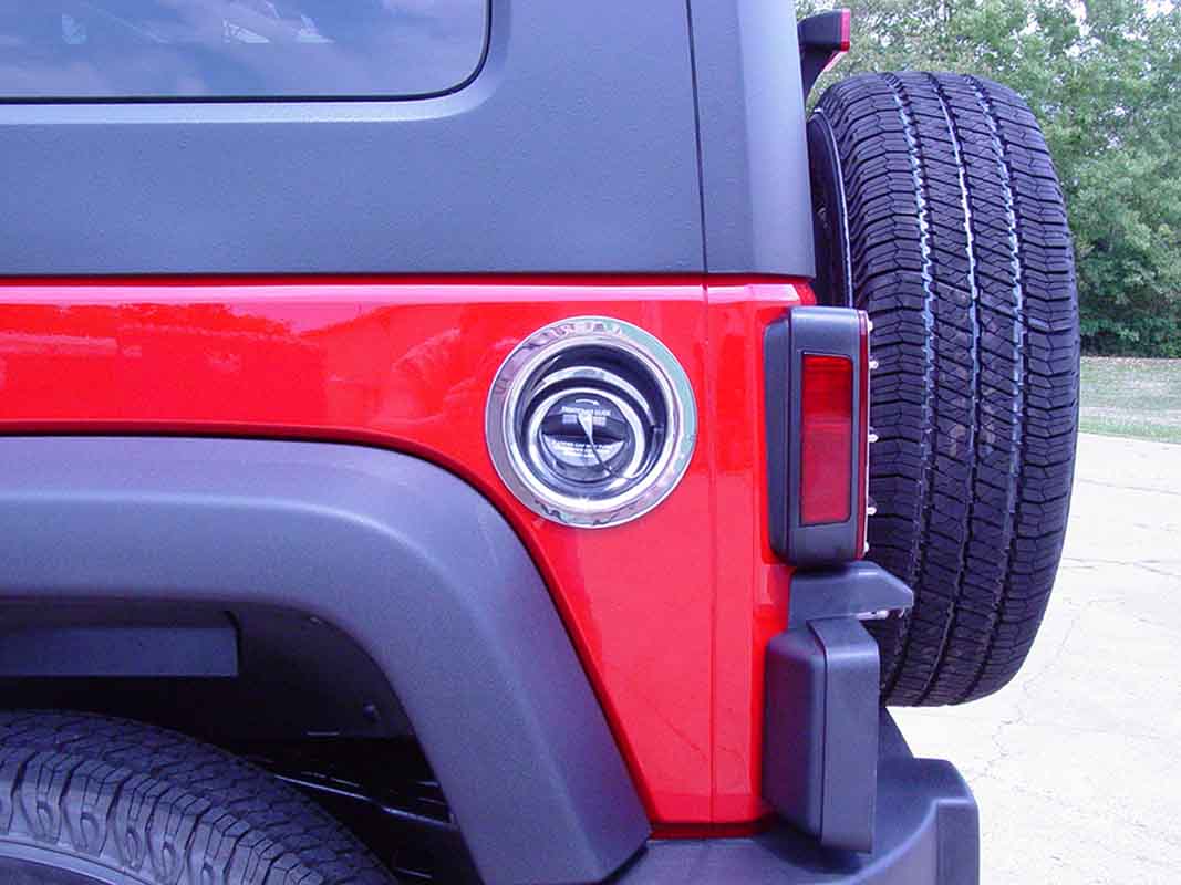 Kentrol 30587 Gas Filler Neck for 2007-2018 Jeep Wrangler JK 2-Door - Polished Silver