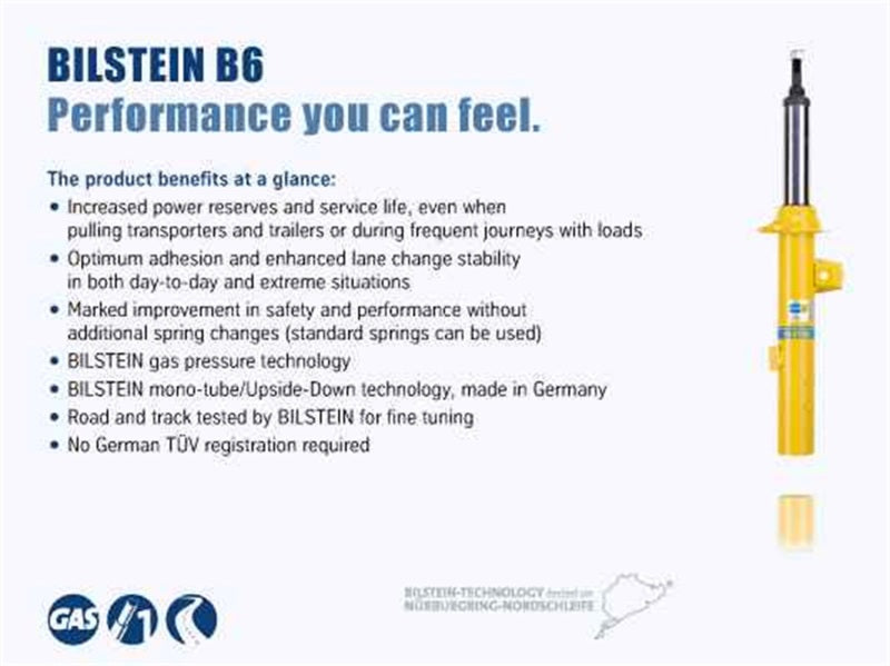 Bilstein B6 15-23 Jeep Renegade 4WD Rear Left Twintube Strut Assembly
