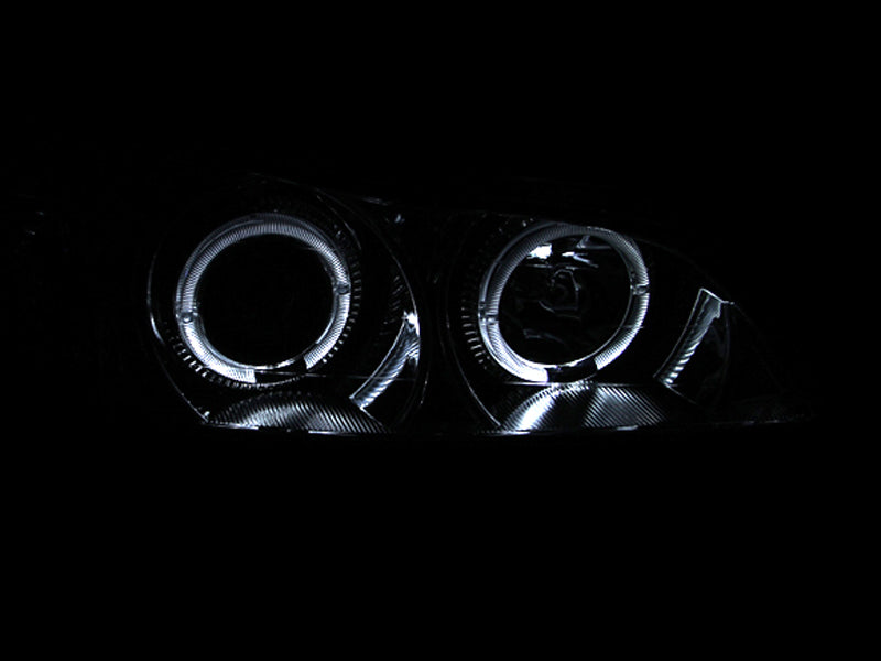 ANZO 2000-2004 Infiniti I30 Projector Headlights with Halo Chrome