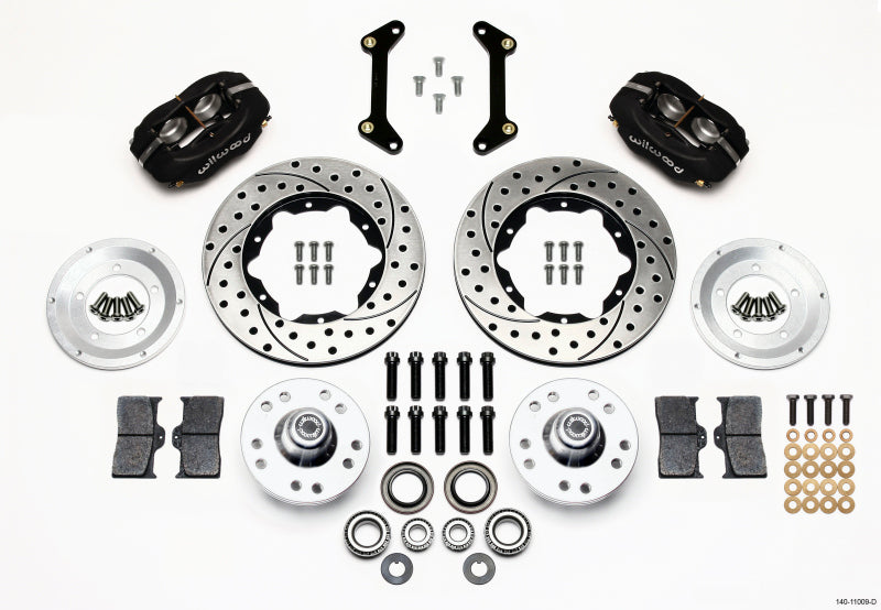 Wilwood Forged Dynalite Front Kit 11.00in Drilled 79-87 GM G Body - #140-11009-D
