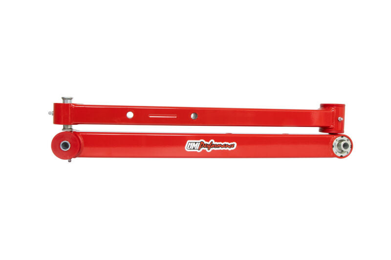 UMI Performance 3626-R Boxed Lower Control Arms Polyurethane/Roto-Joint Red