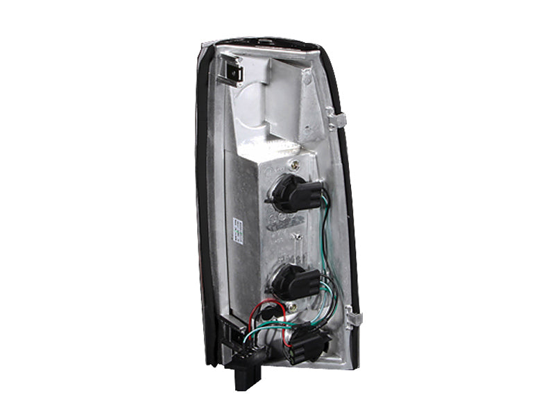 ANZO 1988-2000 Chevrolet C3500 Taillights - Chrome Red/Clear Lens G2