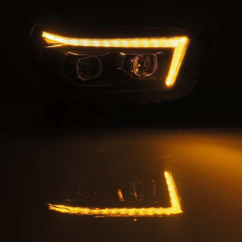 AlphaRex 880755 10-13 Toyota 4Runner PRO-Series Projector Headlights Plank Style Black w/Sequential Signal/DRL