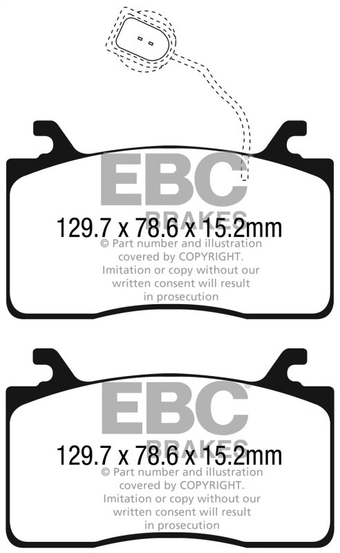 EBC 2017+ Alfa Romeo Giulia 2.0T Bluestuff Front Brake Pads DP52325NDX
