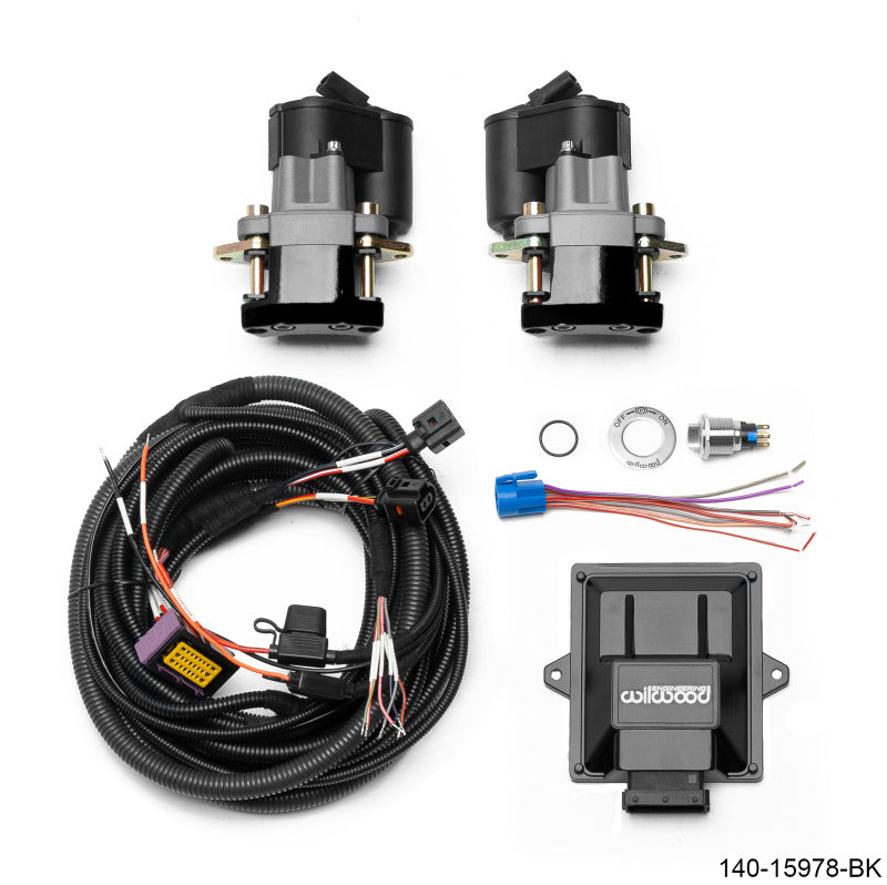 Wilwood Electronic Parking Brake Rear Retrofit Kit - 0.810in Rotor Black - #140-15978-BK