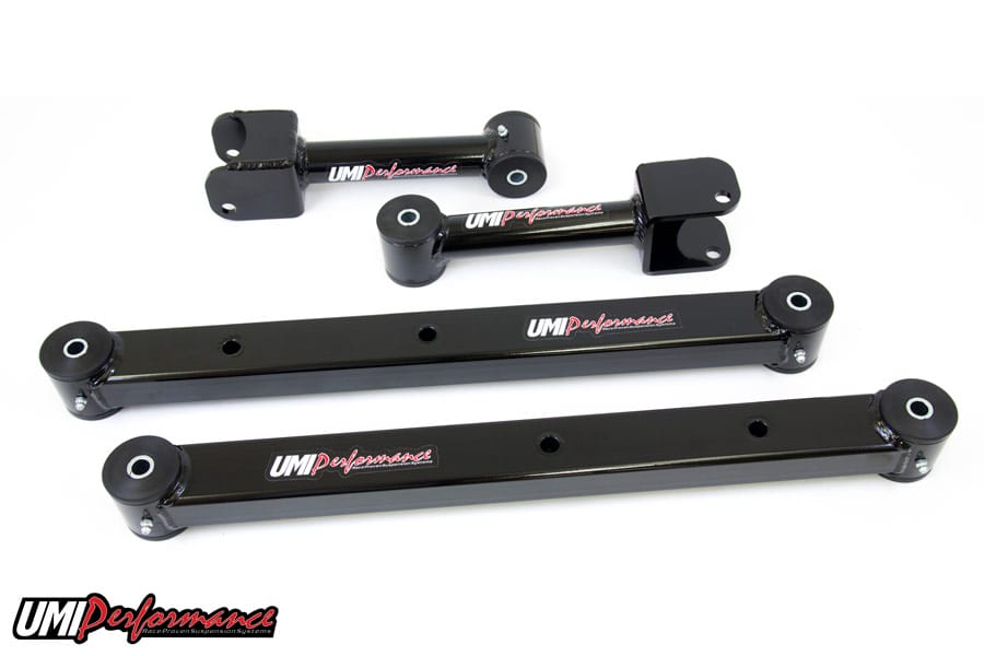 UMI Performance 402416-B Rear Control Arm Kit Boxed Lowers Black