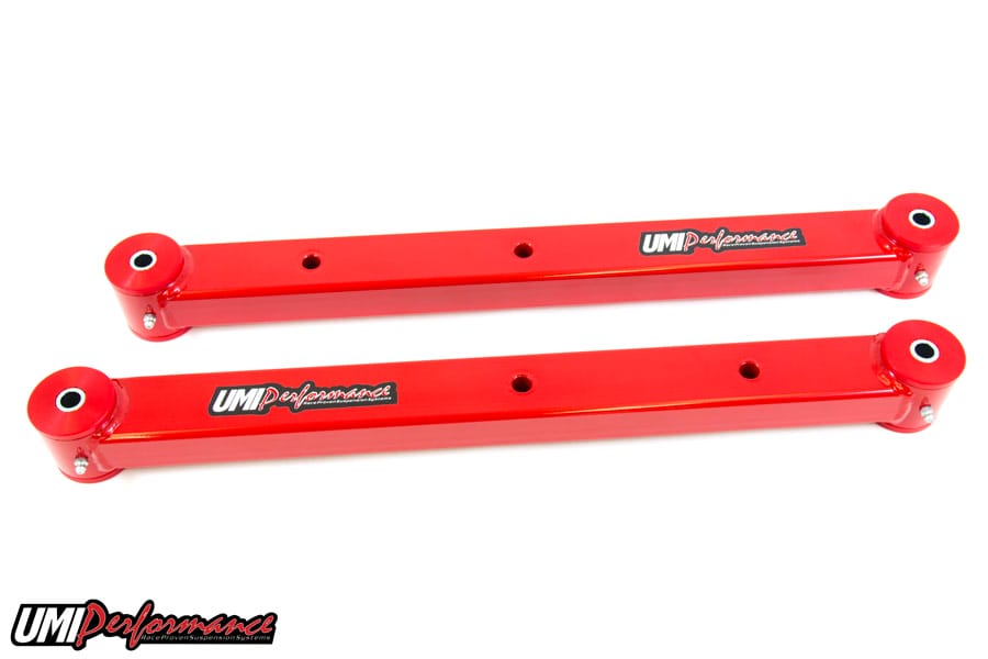 UMI Performance 4024-R Rear Lower Control Arms Boxed Red for 1964-1972 GM A-Body
