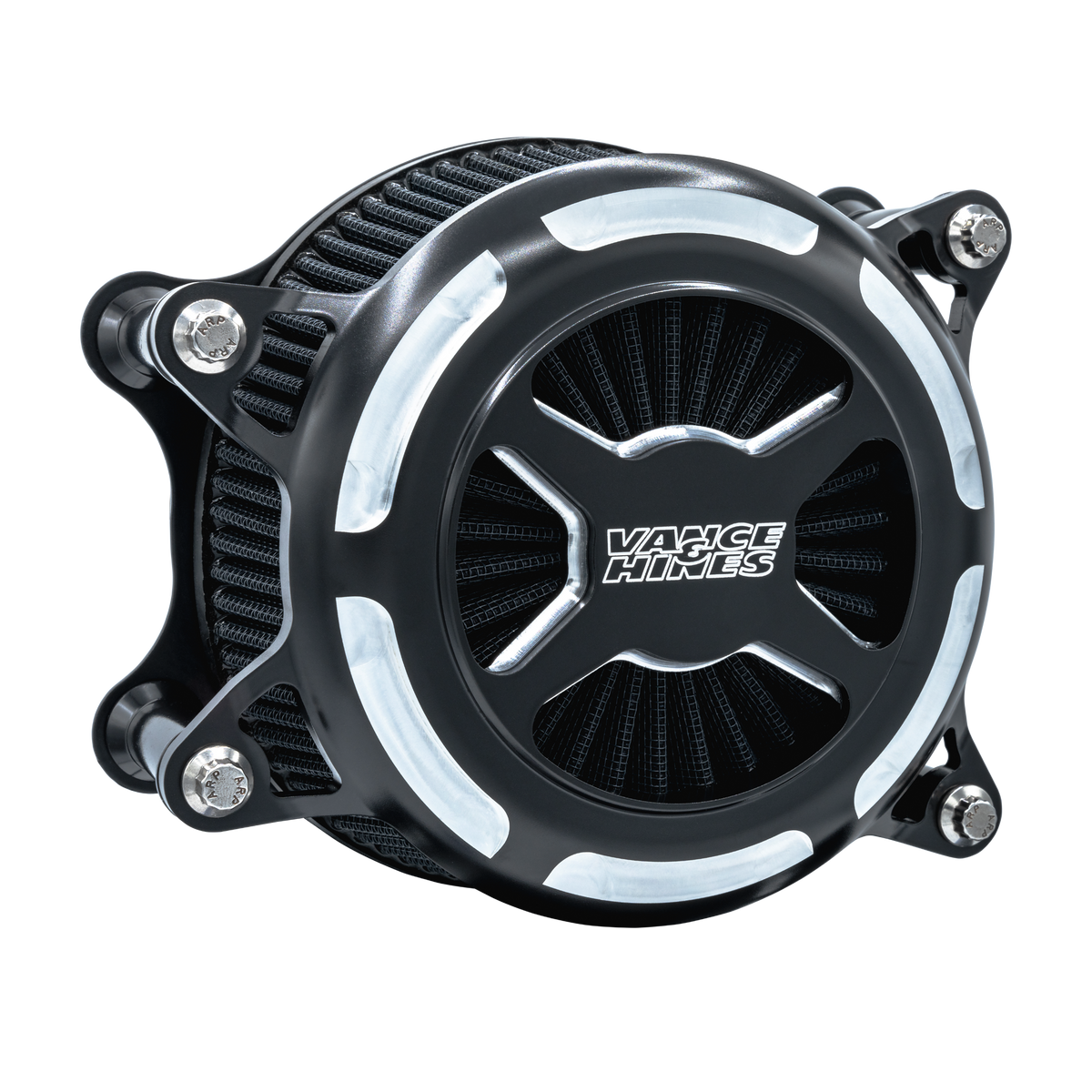 Vance & Hines 42343 VO2 X Intake Black Contrast for 2008-2017 Harley-Davidson Touring