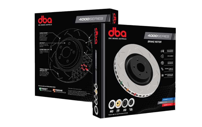 DBA 12+ Subaru/Scion BRZ/FR-S (AU Spec) 10 Lug Slot Rear Drilled & Slotted 4000 Series Rotor
