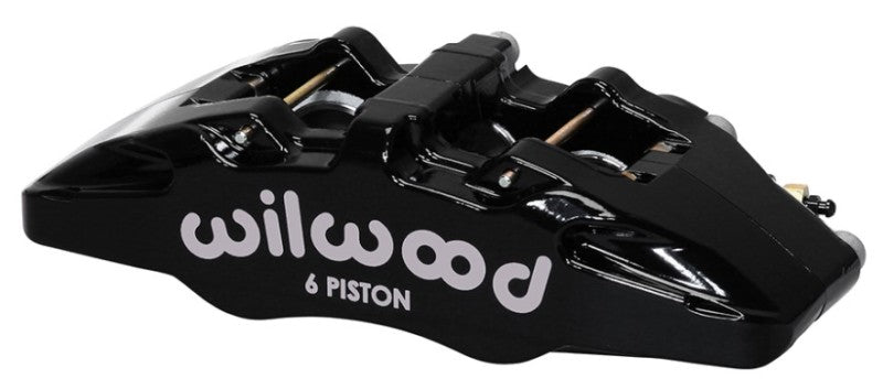 Wilwood Caliper-Forged Dynapro 6 5.25in Mount-R/H 1.62/1.38in/1.38in Pistons .81in Disc - #120-13428-BK
