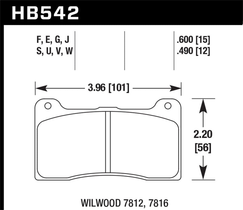 Hawk Performance HB542B.490 HPS 5.0 Street Brake Pads