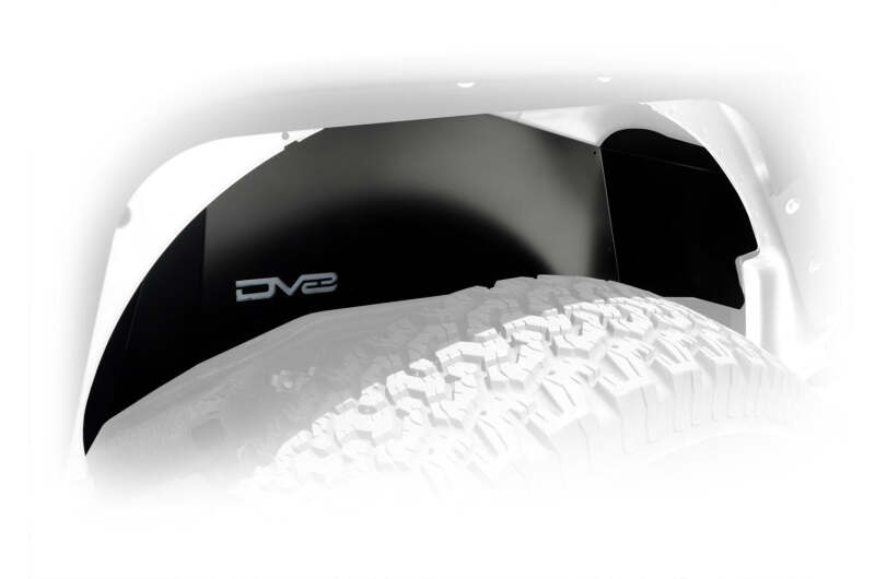 DV8 Offroad 07-18 Jeep Wrangler JK Rear Aluminum Inner Fender - Black - #INFEND-01RB