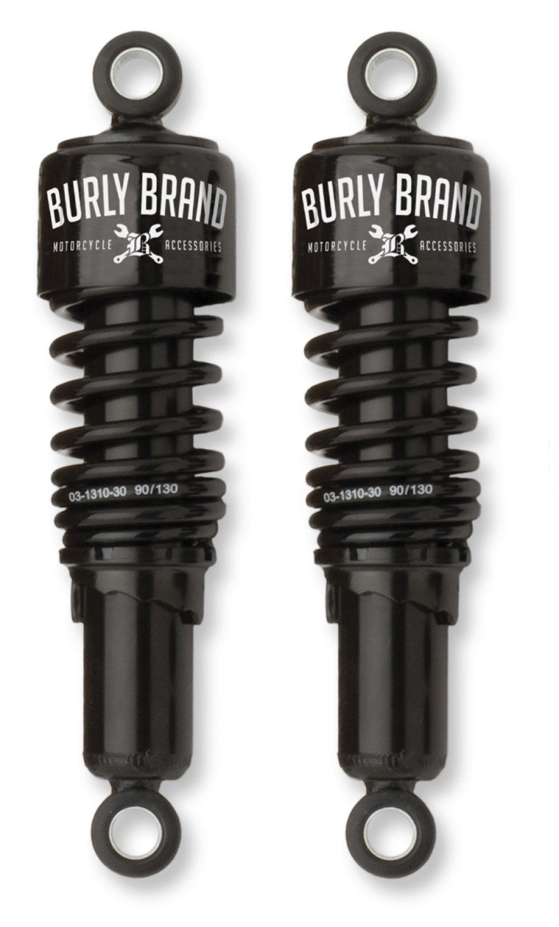 Burly Brand B28-1202B Shocks 10.5 in Black for 1991-2017 Harley-Davidson Dyna