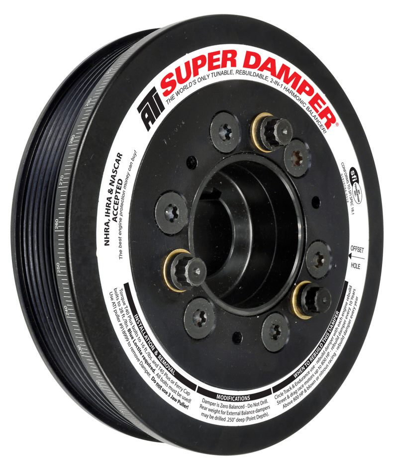 ATI Performance Products 918562 Super Damper Harmonic Balancer 6.78 in Aluminum 6 Groove 15% Overdrive for 1994-1998 Toyota Supra Turbo (2JZ-GTE)