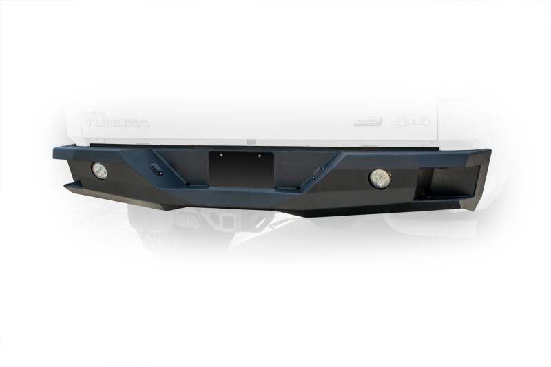 DV8 Offroad 07-13 Toyota Tundra Rear Bumper Winch Ready - Black Powdercoat - #RBTT2-02