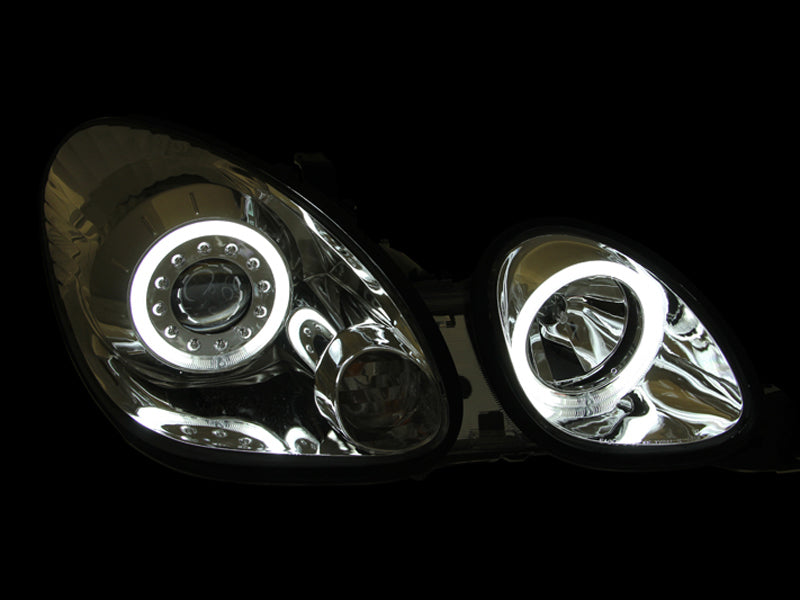 ANZO 1998-2005 Lexus Gs300 Projector Headlights with Halo Chrome