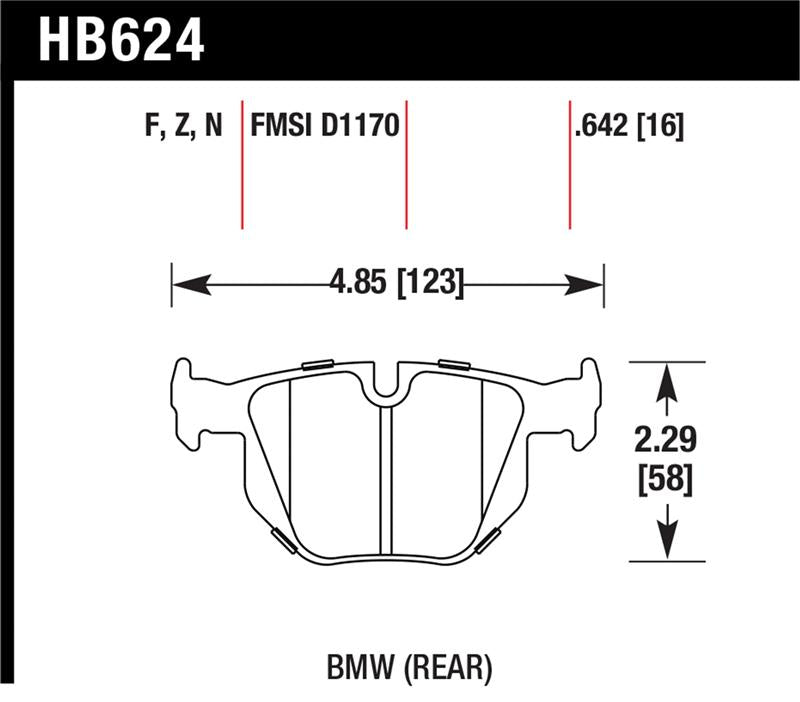 Hawk Performance HB624Z.642 Performance Ceramic Street Brake Pads